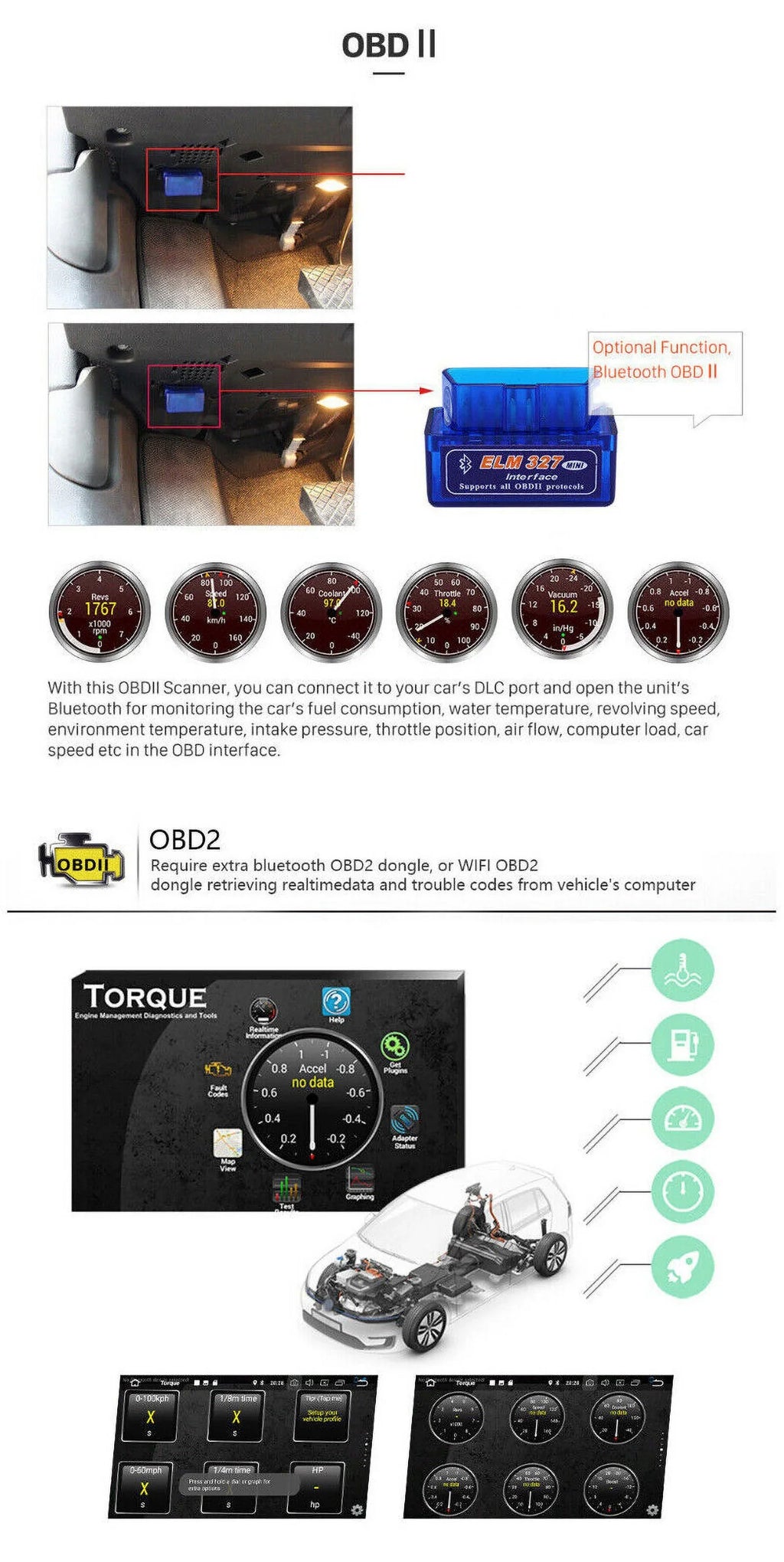 2+32G, GPS Carplay Honda Stereo Auto Video Accord Camera Black 12 WIFI 1280*720 Android Car Backup Radio Player Wireless for 2008-2013 Android 8 SWC Screen Navigation 10.1" Support