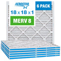 Air Filter, AC Pack Furnace 6 Aerostar Air 8 18x18x1 Filter, Pleated MERV