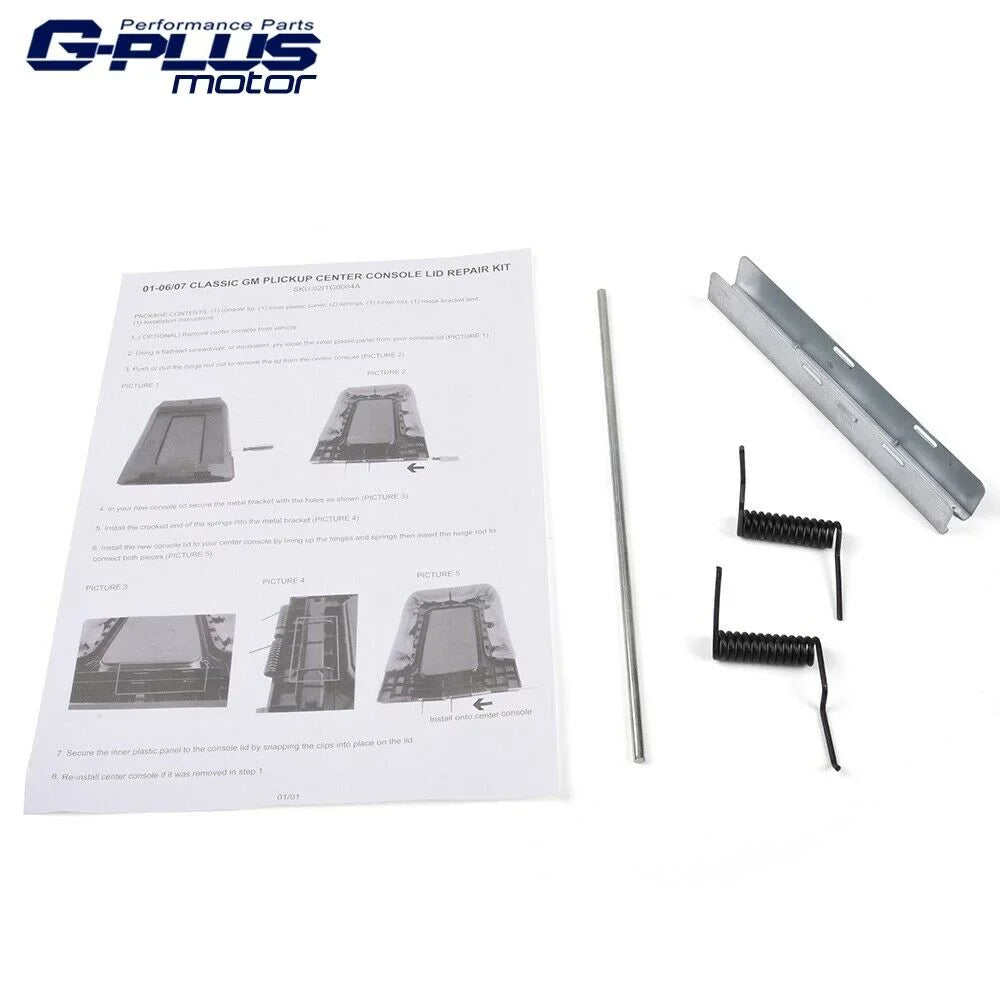 Chevy 1999-2007 Console Tahoe Suburban Lid G-Plus Silverado for Fit GMC Gray Center Sierra Yukon