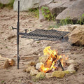Fire Over Gear Guide Fire Carry Bag or Campfire Height Pit, Open Swivel Grill Adjustable w/Canvas