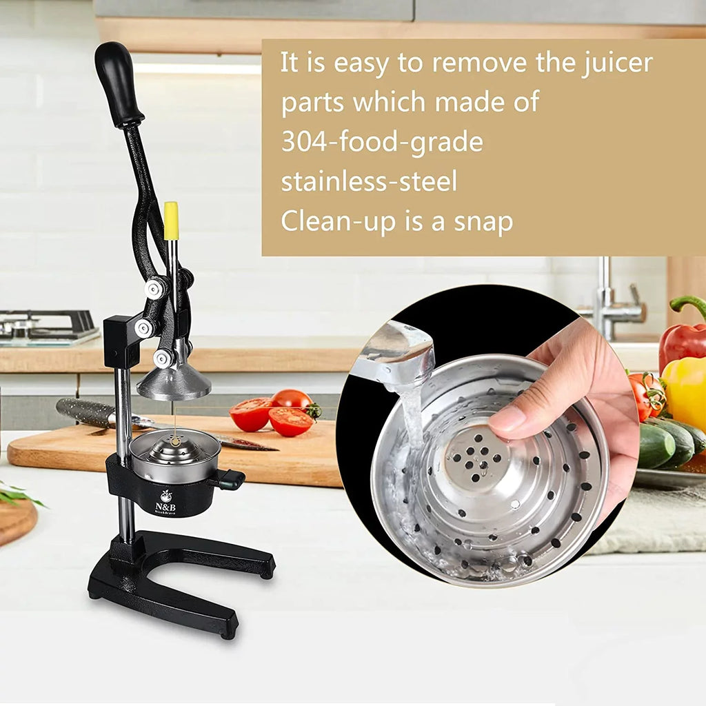 Professional Squeezer, Juicer, Grade Orange Citrus Hand Grey Manual Commercial Press