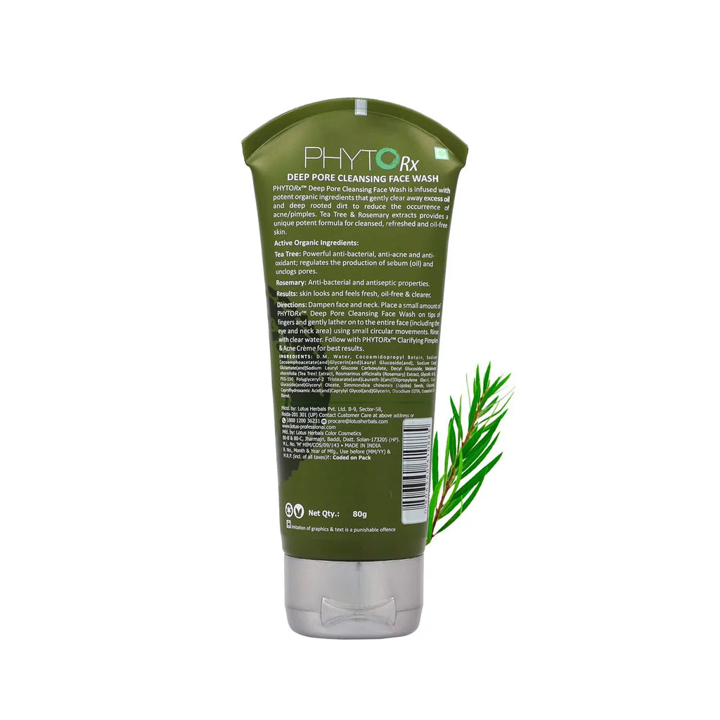 Lotus WASH CLEANSING Professional PHYTORx Oil 80g Paraben control free Pigmentation DEEP acne PORE FACE