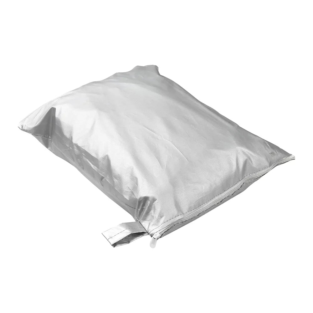 and Proof 300D Fits Boat Duty -smashing Protection Oxford Runabouts Fabric TRI-HULL and Durable V-HULL Gecheer Bass Heavy Reflective Cover Waterproof Silver Tear Yacht Boats 16-18FT