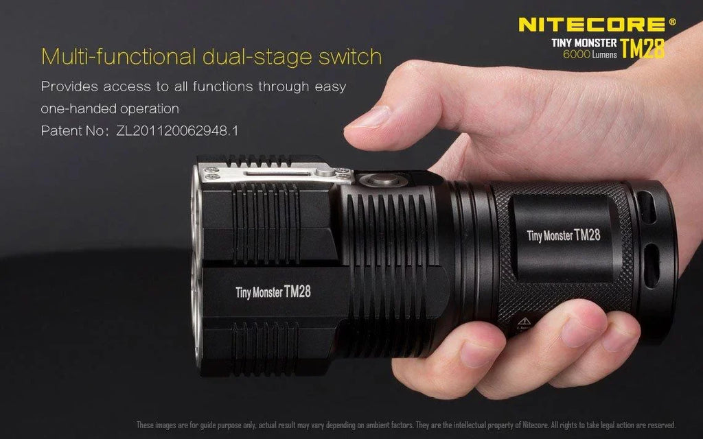 Pack: P12 the can or and home Searchlight be go Outdoor TM28 Recharged Value New Flashlight -Both Nitecore on at