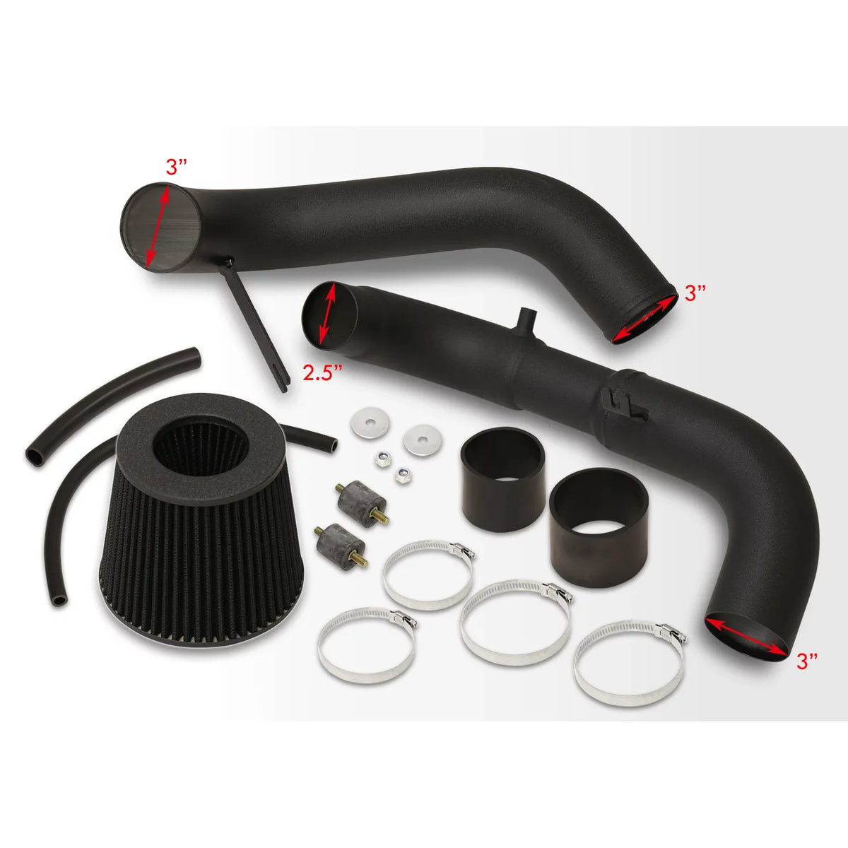 Black LX 2007 08 Intake 2011 Induction Filter CAI 11 + Civic Air Pipe 2006 Piping 07 06 2009 1.8L Compatible/Replacement EX DX Distributors For 2008 10 JDM AJP Cold System L4 09 Honda Aluminum 2010