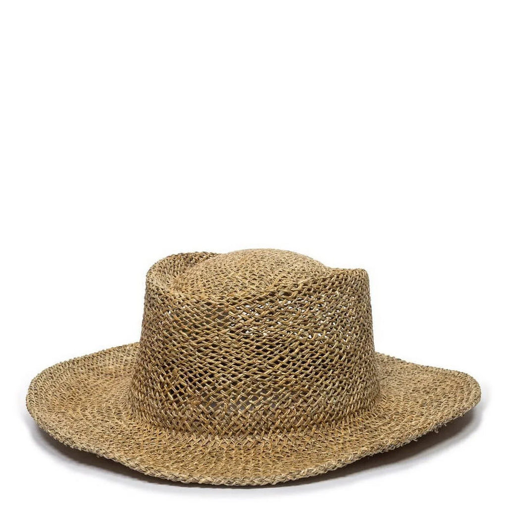 Gambler Straw Cap Hat-Natural Outdoor STW-100