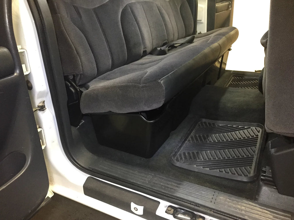 Chevrolet Silverado Under Extended 3500 1500 GMC Seat Compatible with Boxes Red System Storage Cab Auto 3 Hound 2500 Sierra Underseat 1999-2006