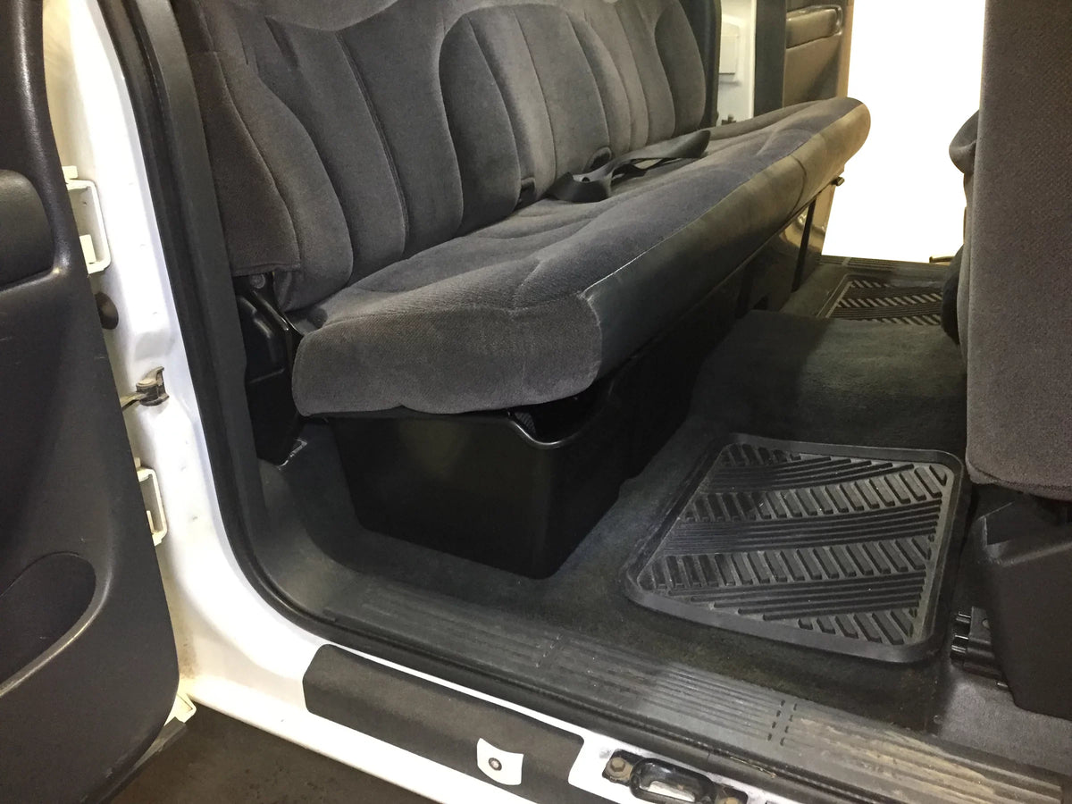 Chevrolet Silverado Under Extended 3500 1500 GMC Seat Compatible with Boxes Red System Storage Cab Auto 3 Hound 2500 Sierra Underseat 1999-2006
