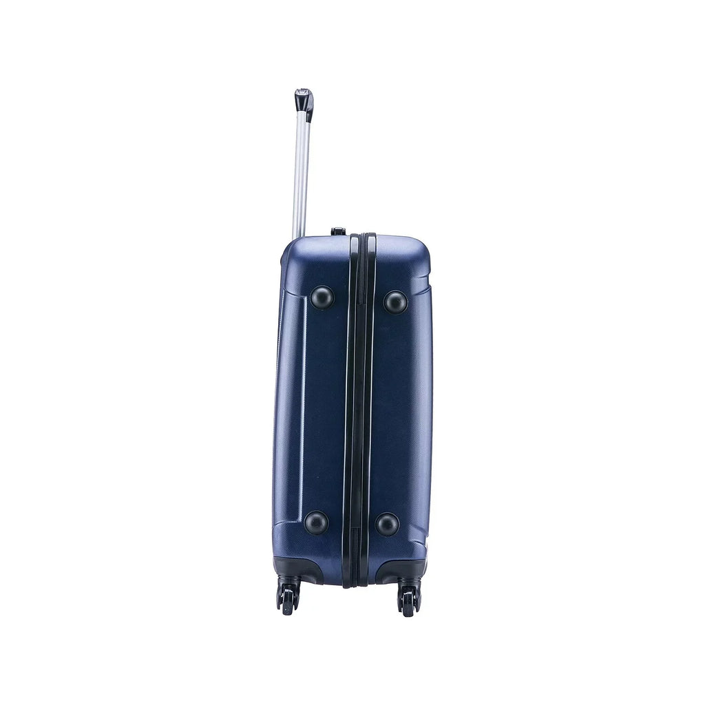 4-Wheel (IUPIL00M-BLU) Blue InUSA Medium Plastic Spinner Luggage Pilot