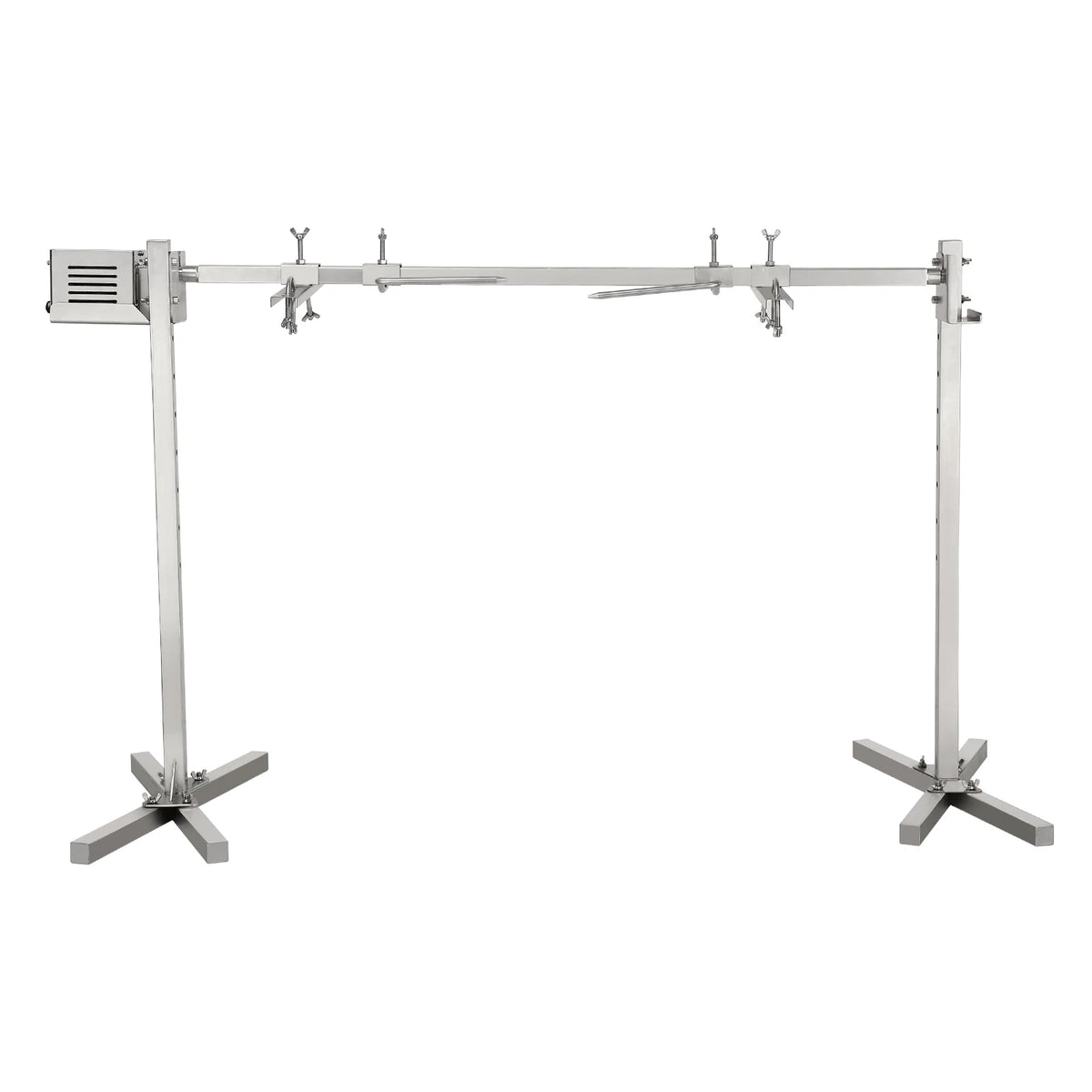 132 Electric Kit Adjustable Rotisserie Kit, Sheep Outdoor Stainless Grill Pigs BBQ BBQ Steel and Grill Large lb/60 52-Watt for 46-Inch Height kg Grill Automatic Universal SKYSHALO