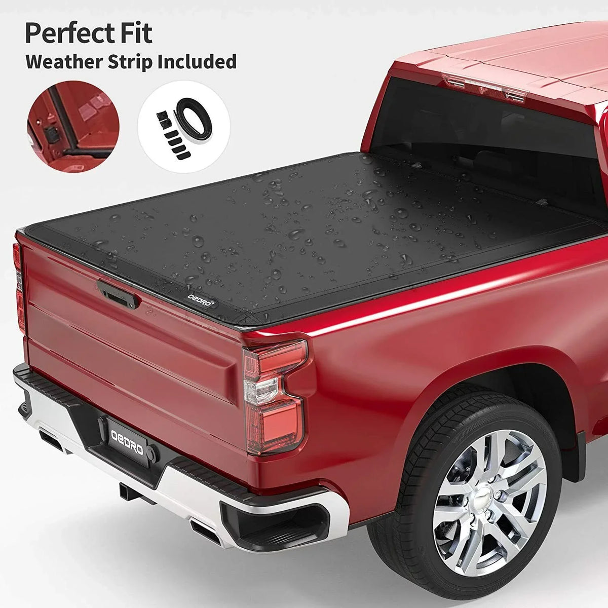 Truck Bed Toyota Tonneau Fold w/ Soft System Ledkingdomus Tundra 4 Deck Rail for Cover 5.5ft 14-21