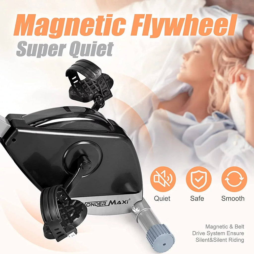Resistance Bands Back Folding with Workout Maxi Indoor Exercise Arm Wonder Bike, and Upright Magnetic Recumbent Front