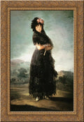 Art Santa de Ornate Wood Marquesa Ninth Waldstein, Framed Mariana Goya Cruz 24x18 Canvas by Gold Francisco