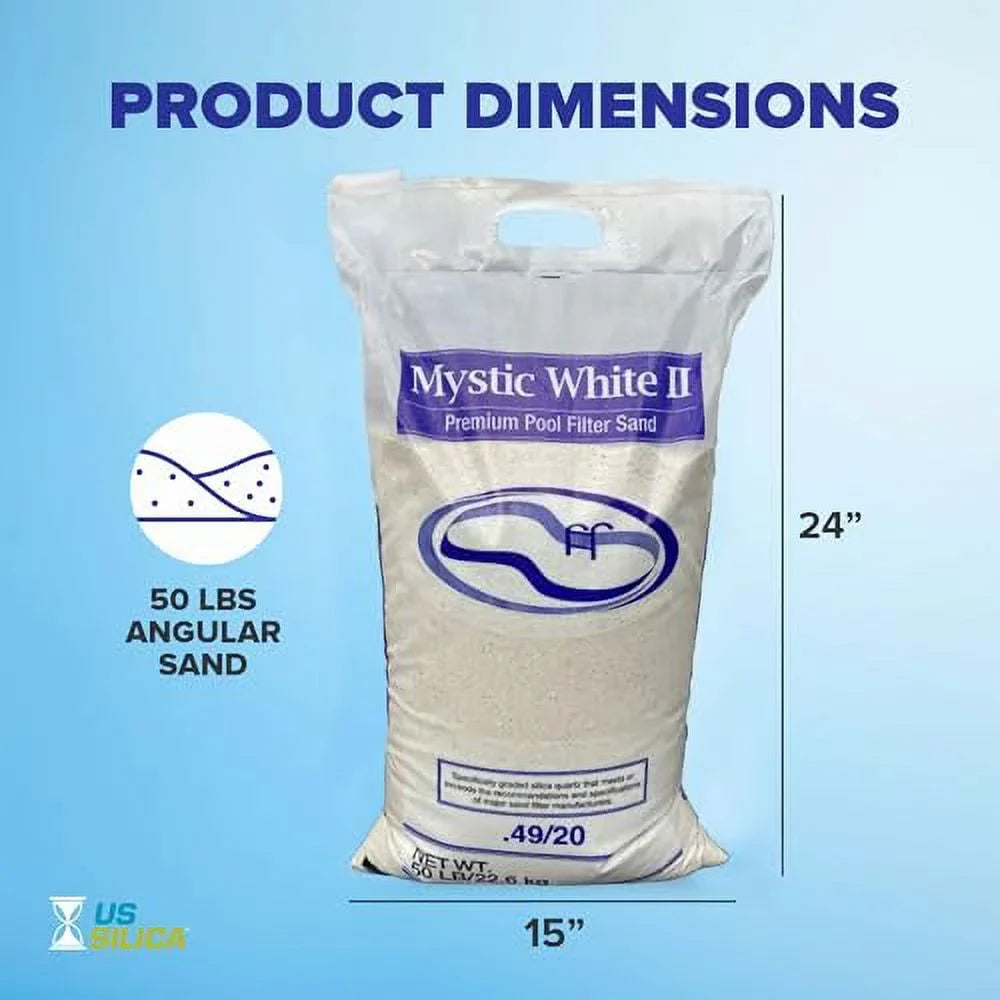 Sand Bag II - Mystic 50lb Filter Pool White Swimming
