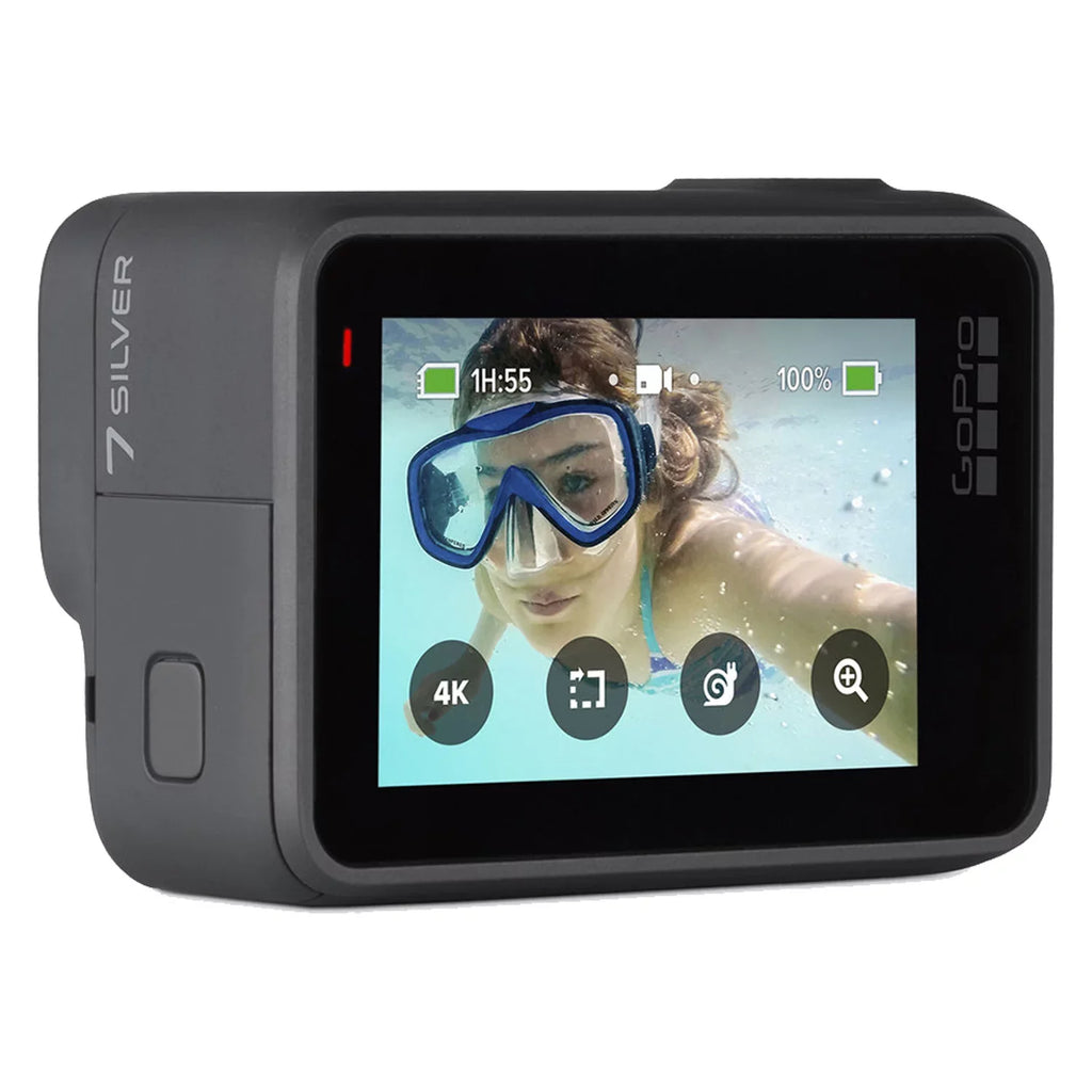 Touch Sport GoPro Photos Digital Silver Screen HD (Refurbished) 12MP Restored Camera 4K Action HERO7 Camera Waterproof Video with