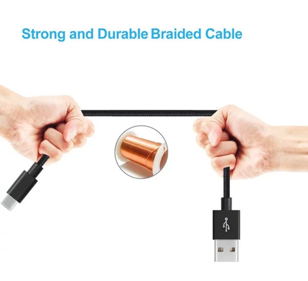 USB Case for 10 Home Charger 6ft Fast Belt ZTE Pro Cable Rugged w Clip Holster Axon Type-C