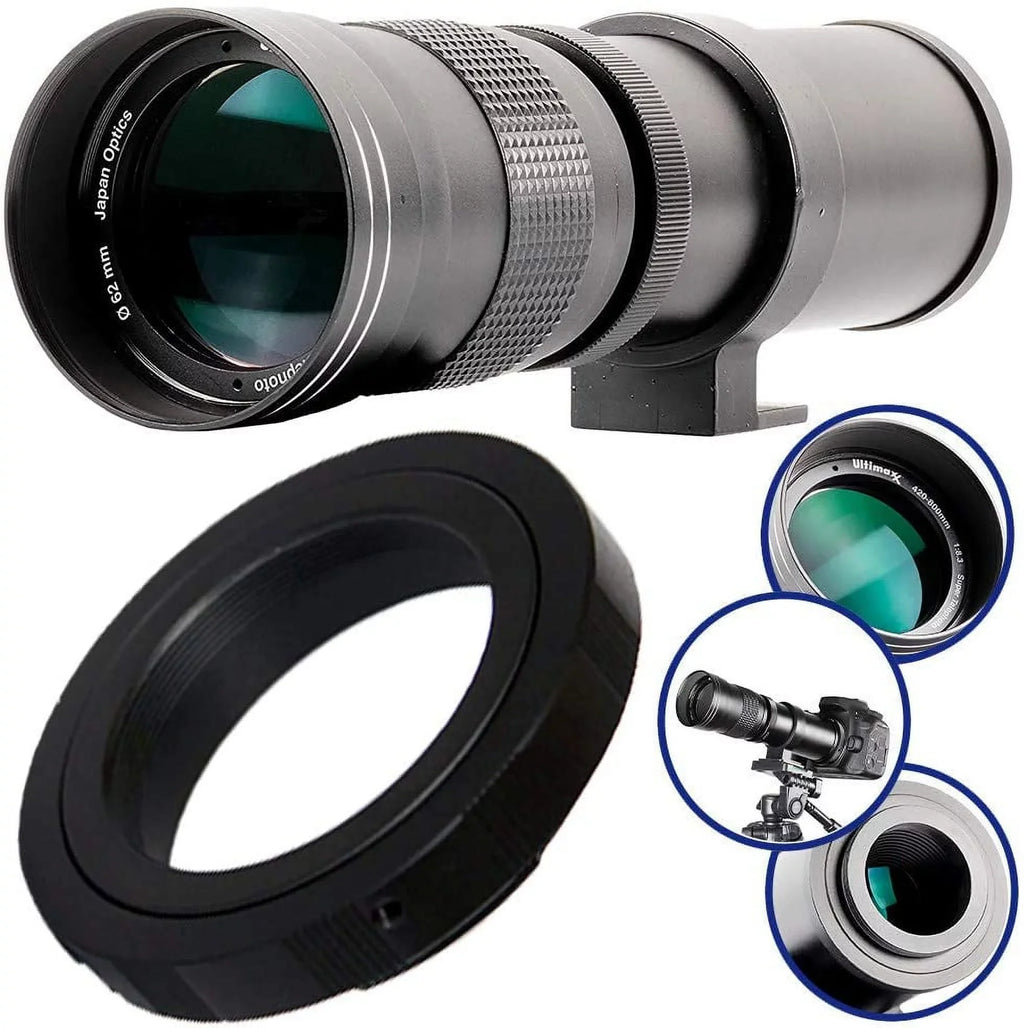 D7200, HD D5300, Kit D800, f/8.3-16 Manual D600, 420-800mm Telephoto D5, D6, D750, D610, D5600, T-Mount Lens D810, D D3400 F-Mount Nikon D3500 Super for D780, D4, D850, Ultimaxx D5500, Zoom and D7500,