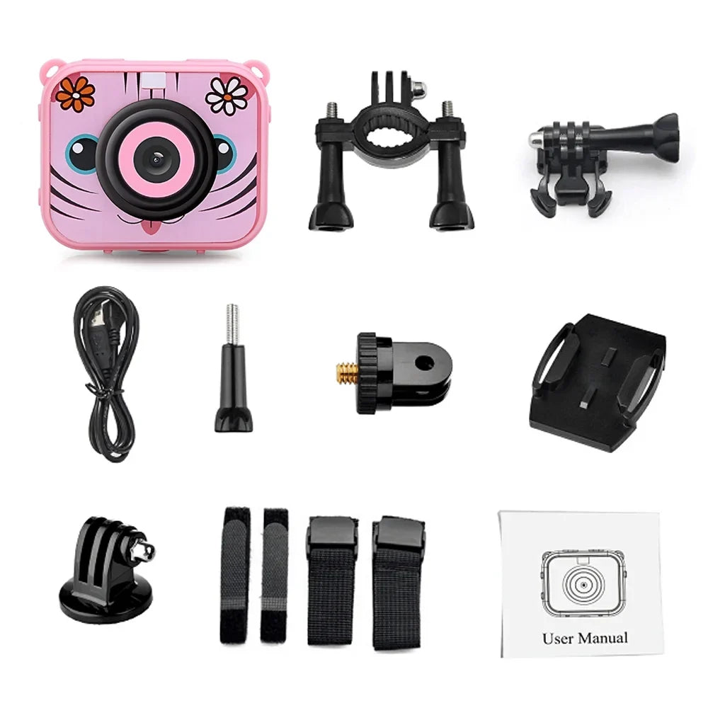 1080p Present Kids Camera 30m New Year Camera,Camera New Built-in 1080p Waterproof Year 12mp Battery Video 30m Video Built-in 12mp Camera Present Children Battery Camera