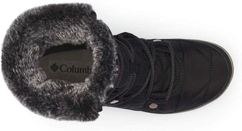 10, Omni-Heat Columbia Snow Boot, Heavenly Women's Shorty Black/Kettle