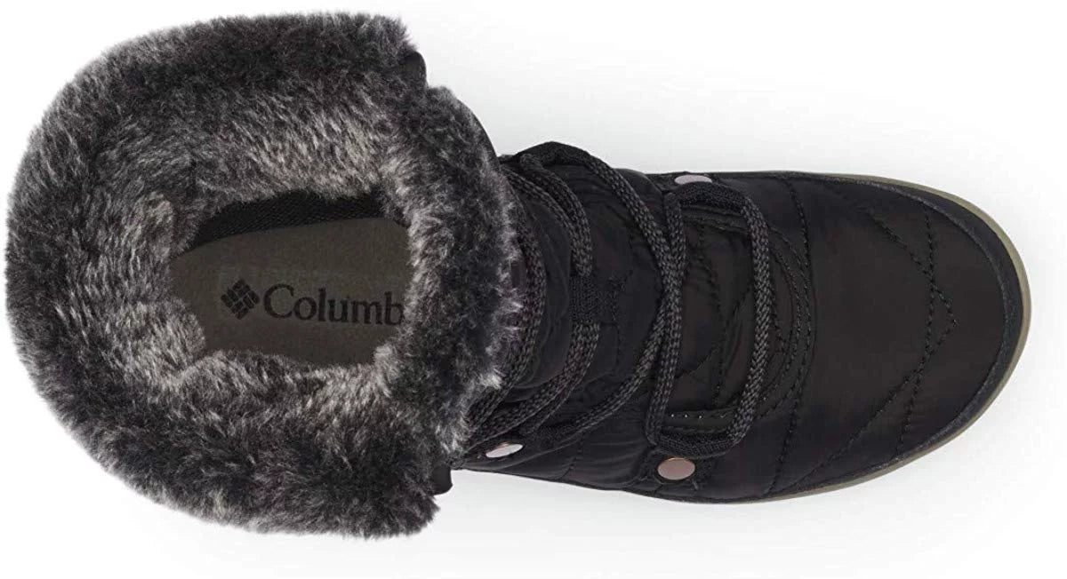 10, Omni-Heat Columbia Snow Boot, Heavenly Women's Shorty Black/Kettle