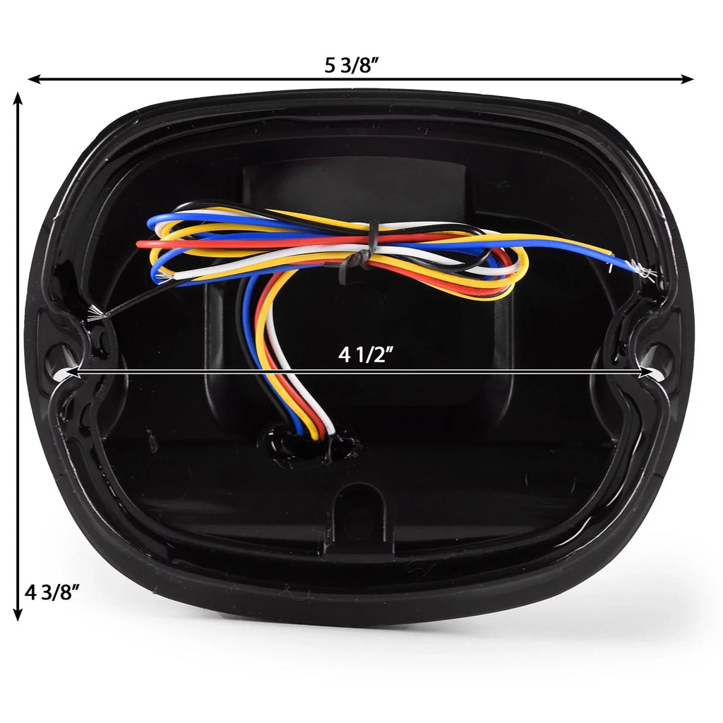 with Headlights FLHTCU Smoke Fits Classic Round Electra 1999, Running Compatible 6-1/4" Light Ultra Signals Turn Profile Most 2007-2014 Low Harley Brake - Tail Light Krator Glide Light Davidson LED