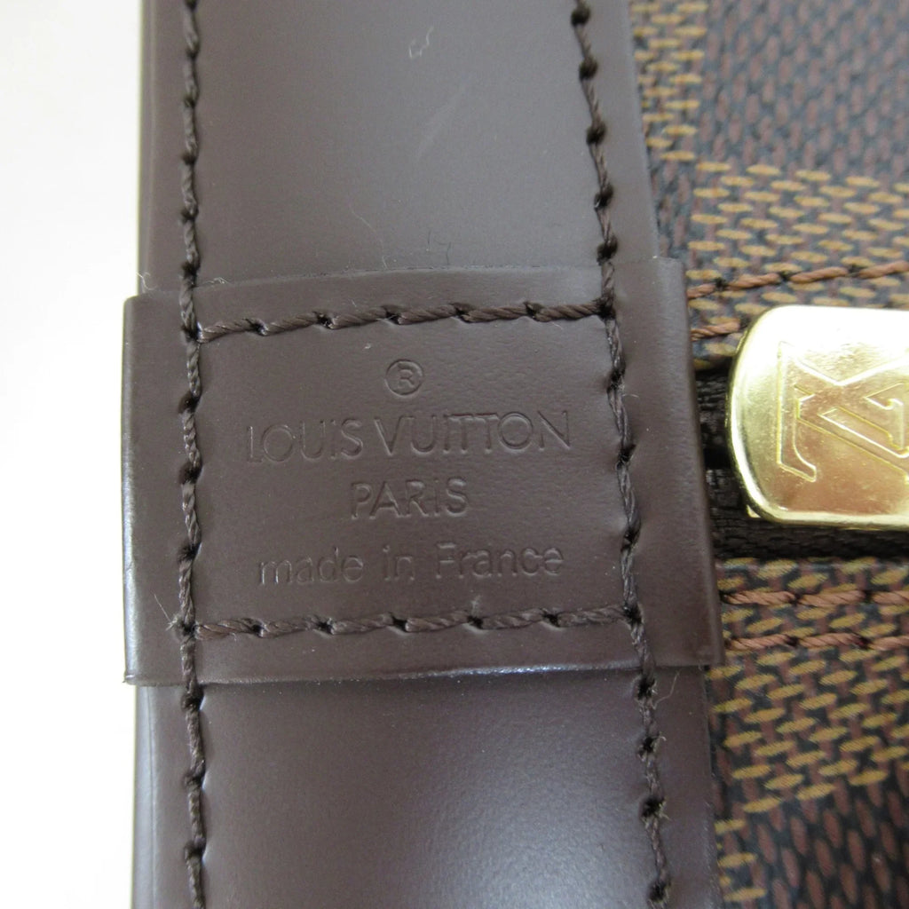 N51131 Pre-Owned LOUIS canvas VUITTON PVC Brown (Good) Ebene Damier coated Alma handbag