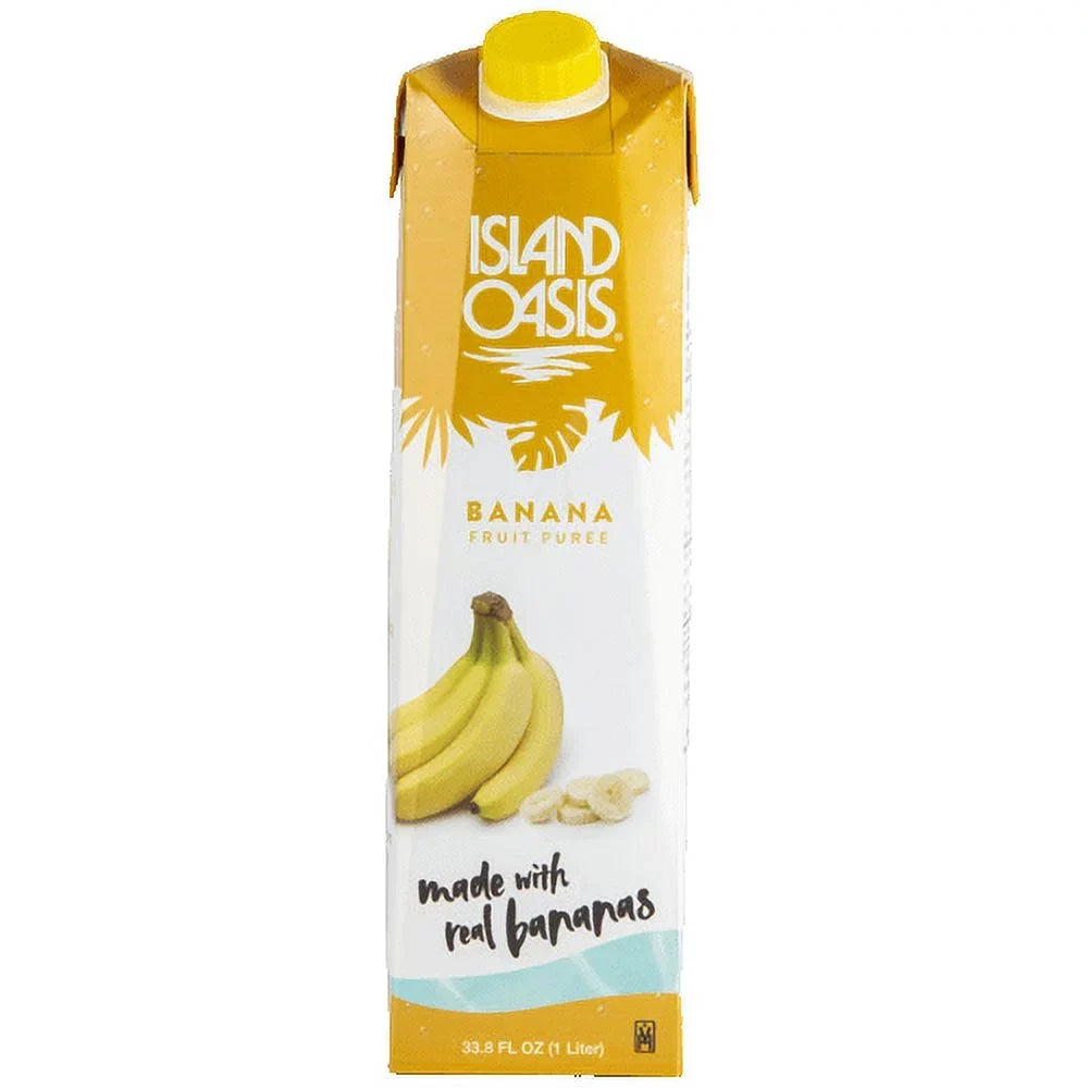 Liter Banana Beverage - Oasis Mix Island Puree Flavor 1 Real Banana