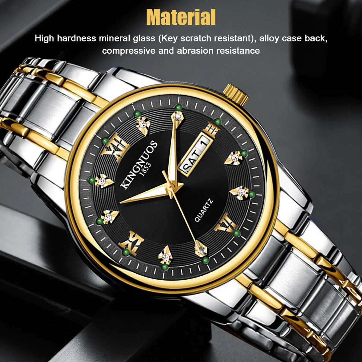Relojes Watch De Luminous Steel Stainless Quartz Men's Classic Hombre Waterproof