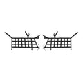 Mesh Door Teledu Trunk Side Cargo Protective 21+2 Restraint 2x Rear Net