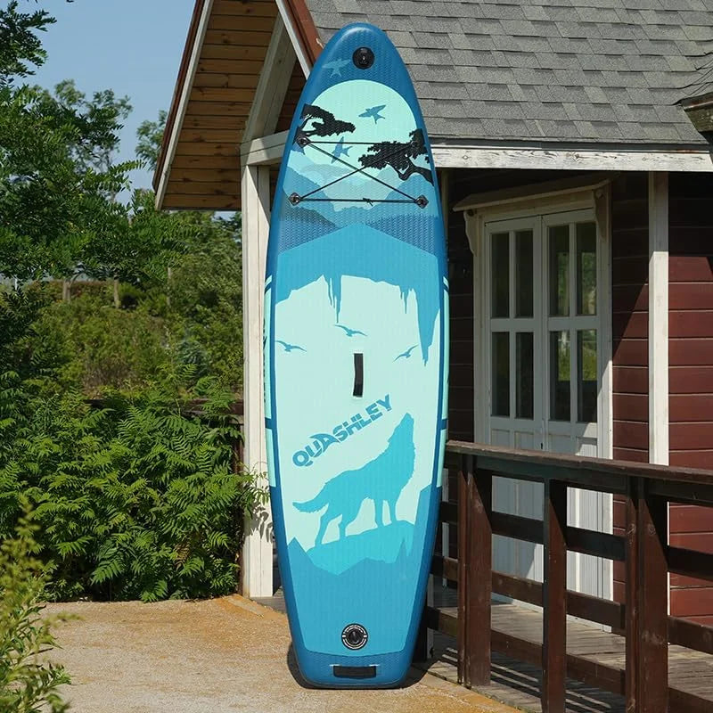 Accessories, Fishing Surfing, with for Stand for Wide Board Deck, Adults, Premium & Non-Slip Max 11'x33 Youth SUP x6 Stance, 330lbs Inflatable Up & Paddle