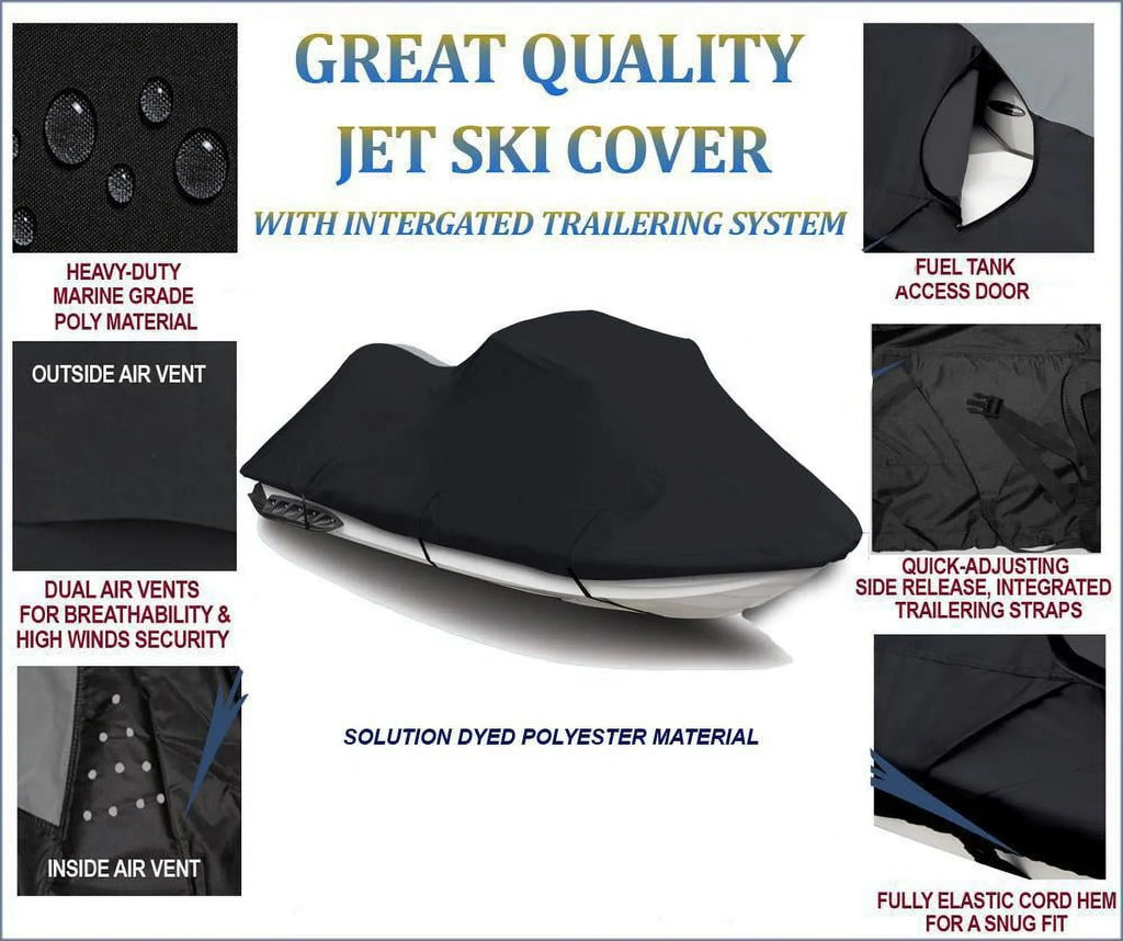SKI Sea-Doo 2009 Pro 215 Bombardier Compatible JET Sea Doo for BLACK Wake PWC Cover 600D