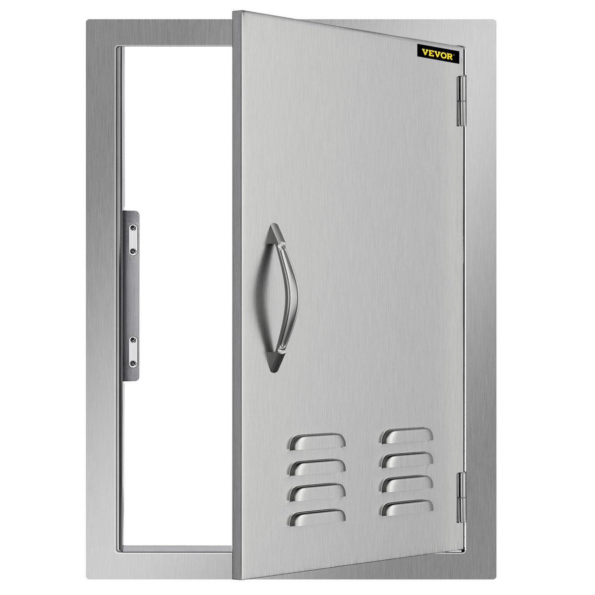 Door Storage Door Vertical with 17x24 Steel Vents for Stainless BBQ inch Island Single Access
