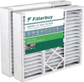 for Goodman, Filterbuy Amana, and Nordyne AC HVAC MERV Furnace Pleated Air (2-Pack) 13 Filters 20x22x5