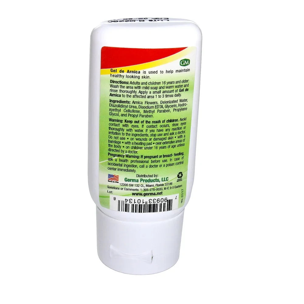 Analgesic. Germa Moisturizer Pack / Arthitis. 6 Topical for Natural Pain Arnica Skin. Cracked Ache of Gel. Relief Bruises and for 2 oz.