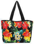Hawaii Tote Tote Bags Plumeria Medium Hibiscus