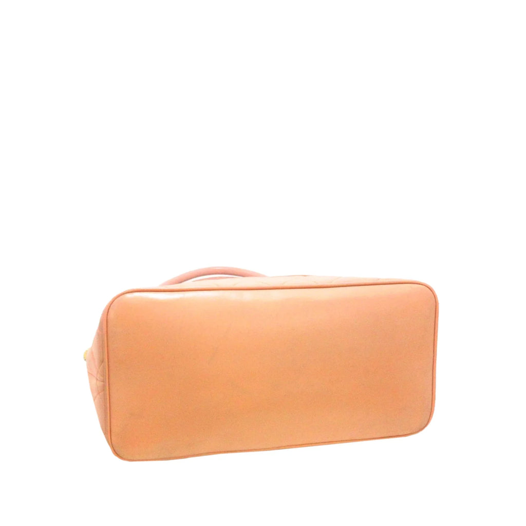 Authenticated (Good) Lambskin Orange Pre-Owned Tote Bag Women Leather Chanel Medallion Tote