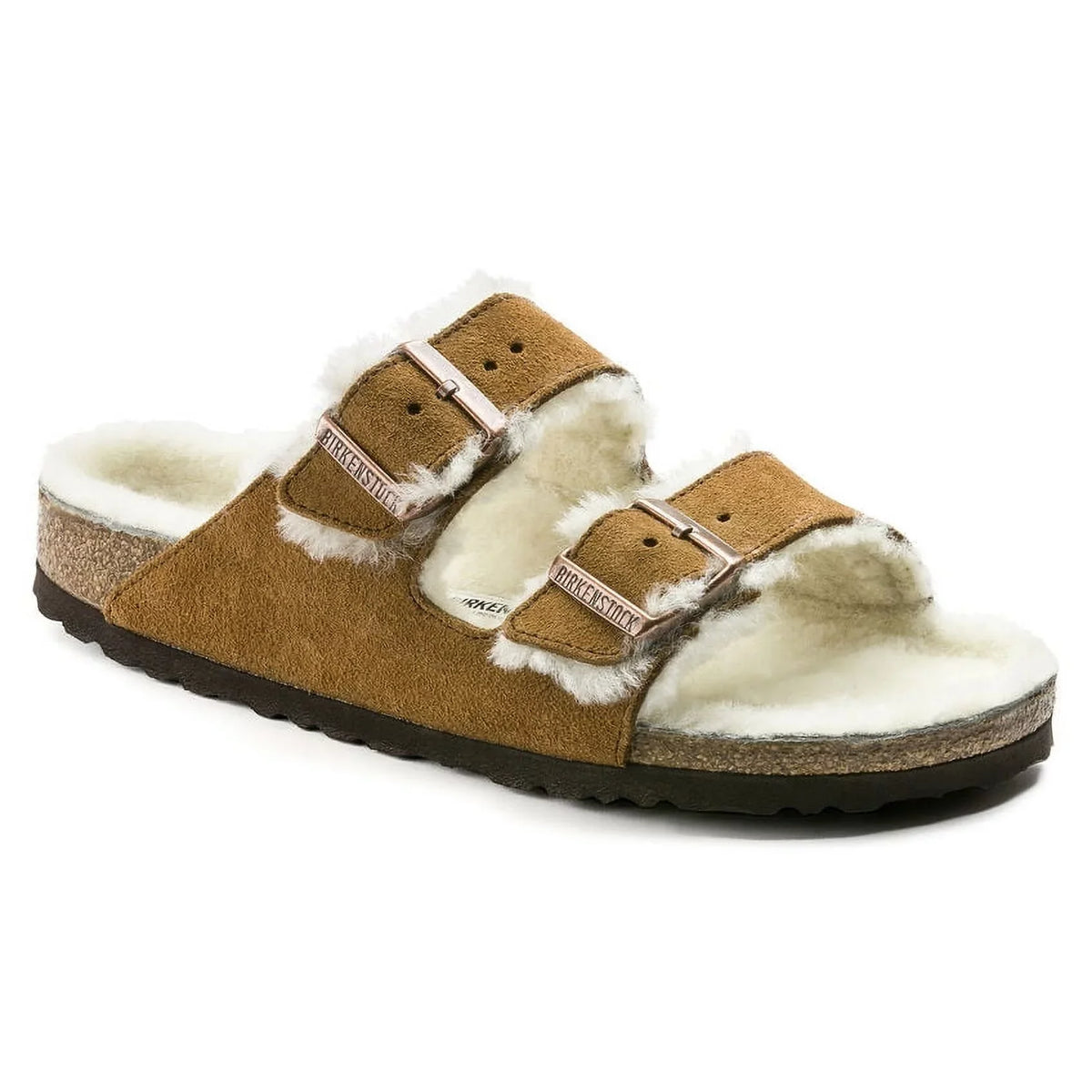 1001128 - Shearling Mink Arizona Unisex BIRKENSTOCK Suede/Natural Shearling