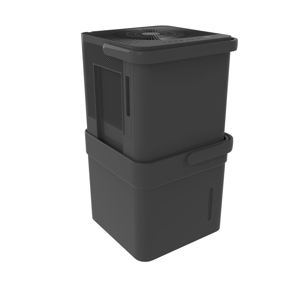 Sq. Smart Cube to Gray 3500 Dehumidifier, up Compact Ft., Midea 35-Pint