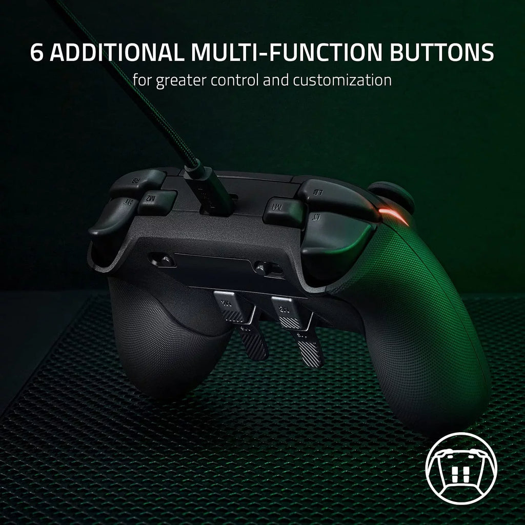Remappable Manual PC Bundle One, Series Cleaning Kit Gaming Like Xbox with V2 Black Controller Wolverine Razer - New Front-Facing Wired for - Axtion Xbox Buttons With Bolt X|S,
