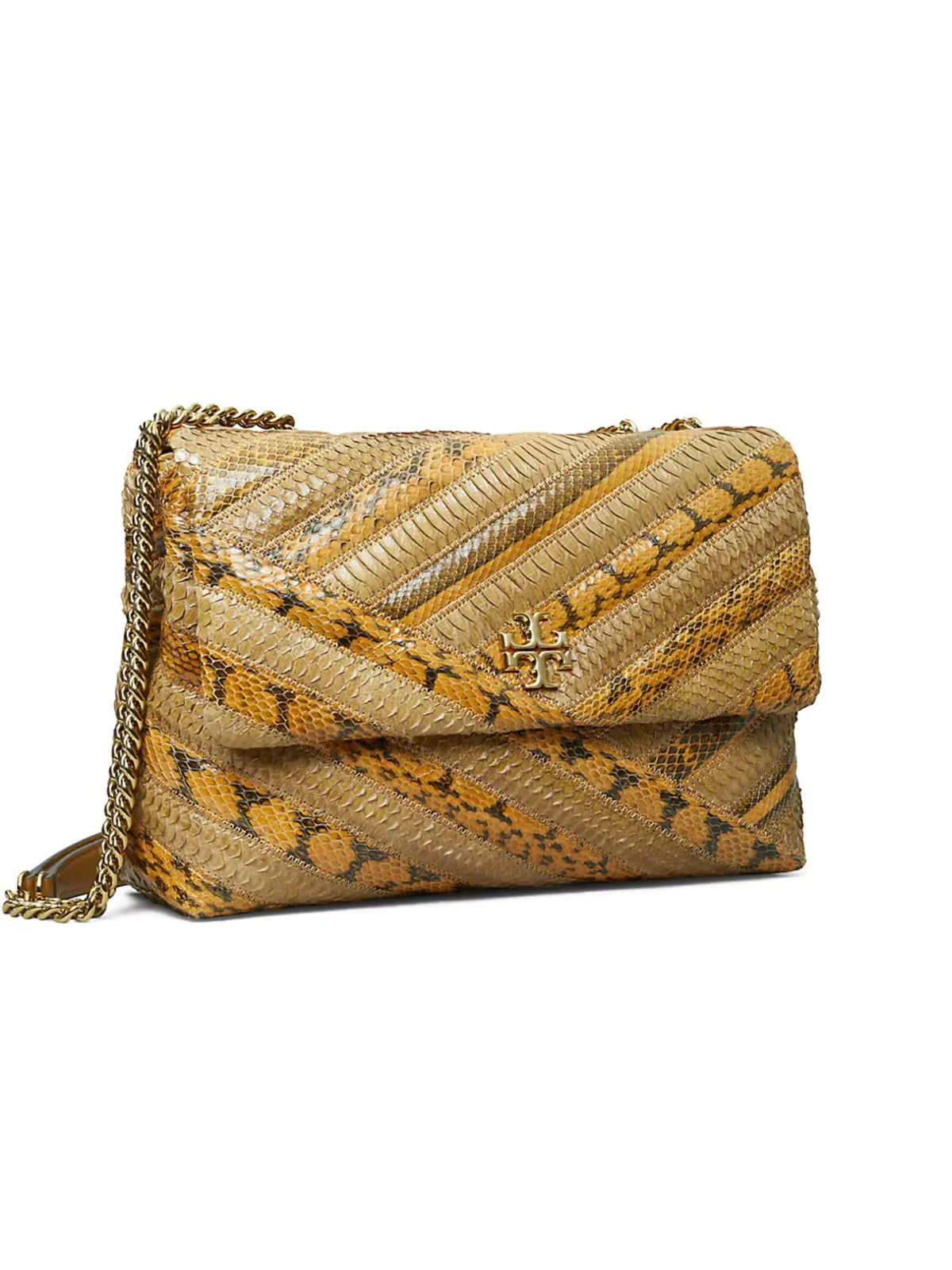 Snap Closure New Shoulder Tory Bag Leather Burch Kira Chevron Snake
