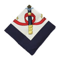 Spurs d’or (Like Carre90 Scarf Blue Eperon Pre-Owned Multicolor Silk Golden New) HERMES