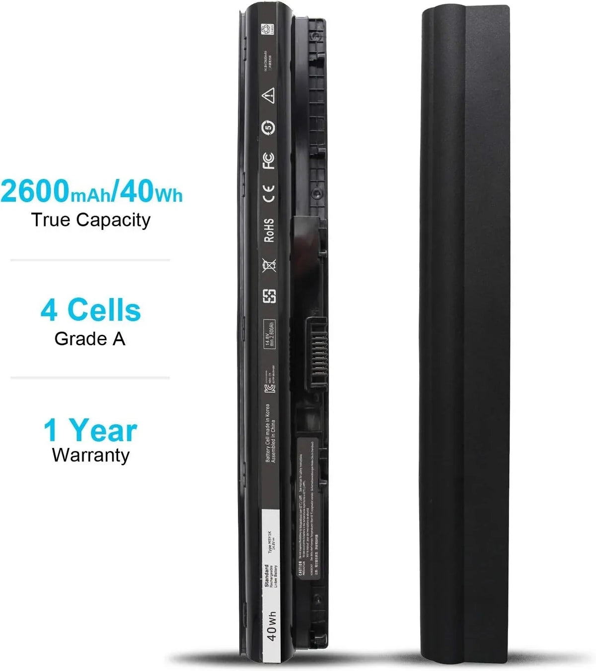 3552 3567 5759 5559 5000 Inspiron Dell 3551 5758 40Wh y for M5Y1K 15 14.8V 3000 5566 3558 Series 5555 5558 17