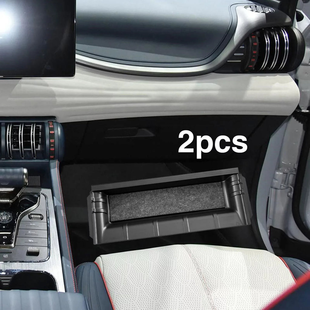 Driver Accessories Seat Box Passenger 2Pieces Container Underseat under Cubby 3 Hidden Car for Drawer Box Organizer Atto Bins Interior Storage