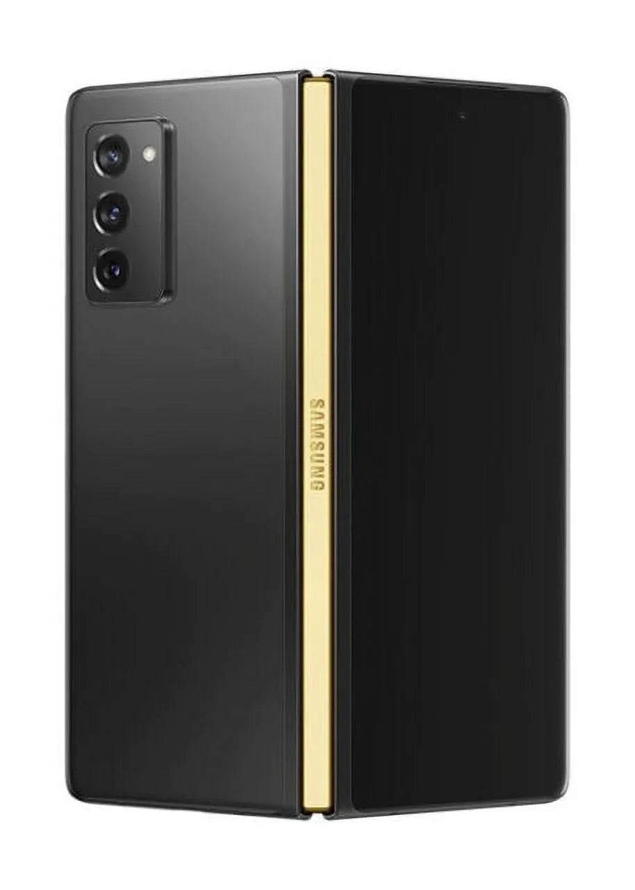 (Fair) Fold2 Pre-Owned Black (Unlocked) Mystic Galaxy Z 256GB - Samsung / Gold Metallic -