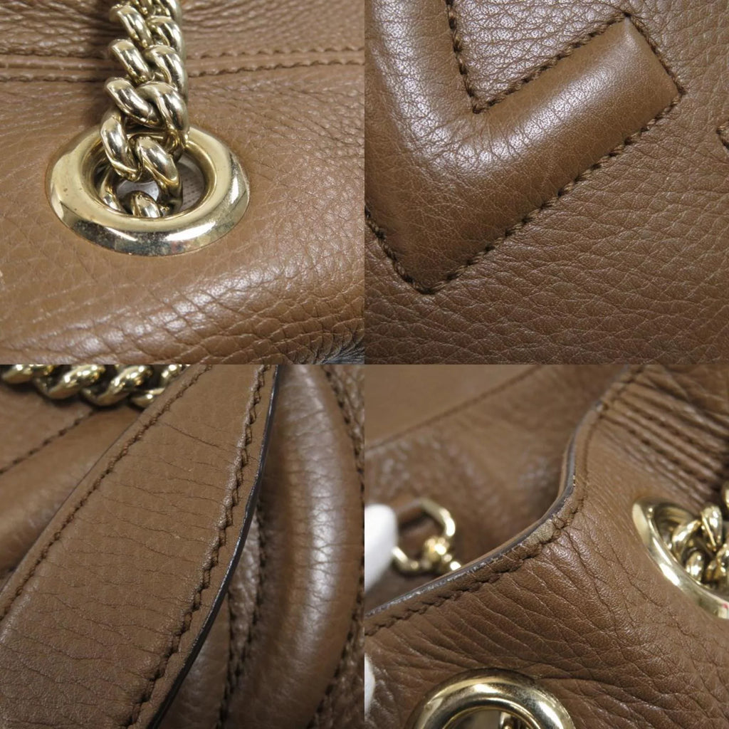 Bag Gucci Ladies Tote Chain Pre-Owned (Good) 308982 Soho Calf