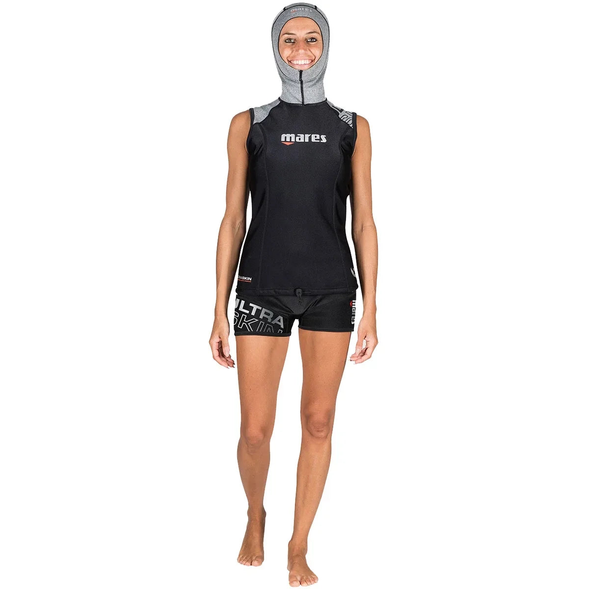Hood with Mares Mares Women's Skin Ultra Vest Sleeveless
