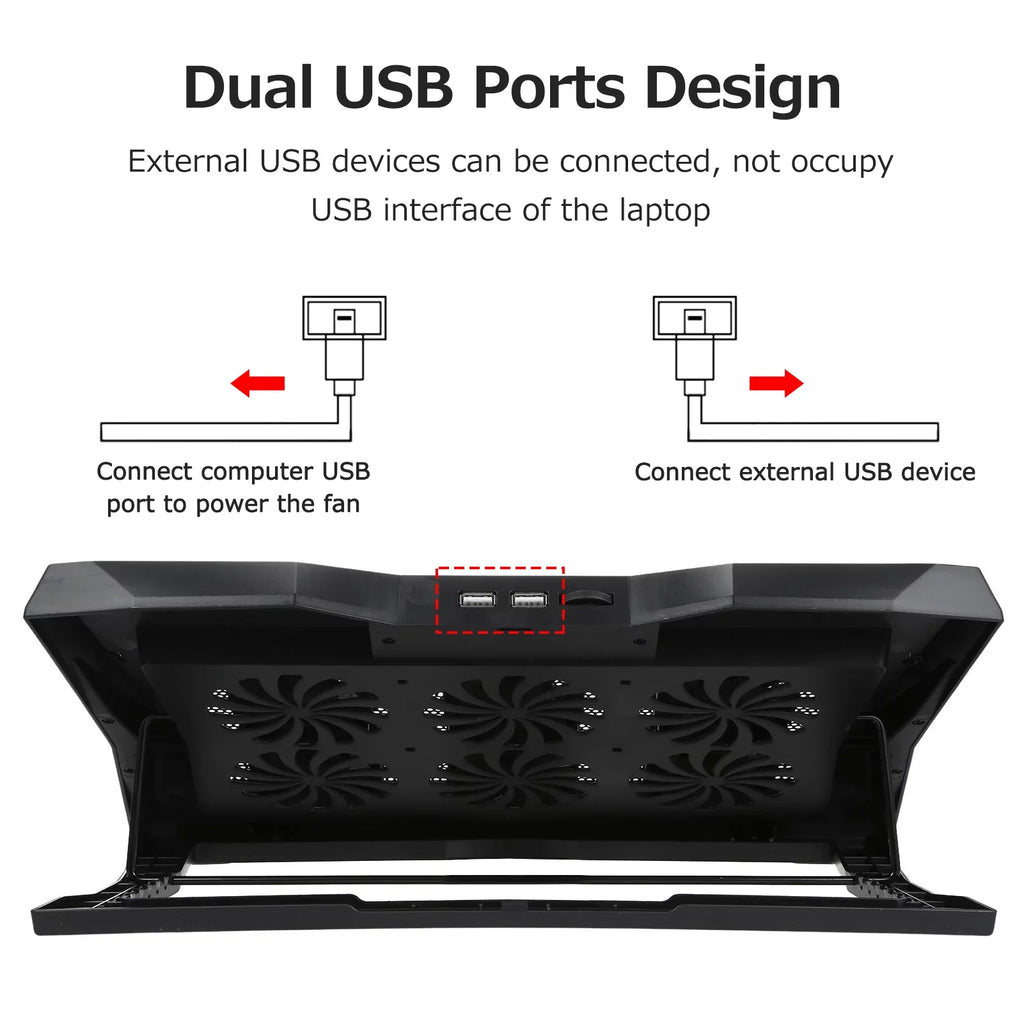 Comfortable Heat Noise Efficient Viewing and Fans for Andoer Stand, Angle Low 6 Cooler Laptop Dissipation