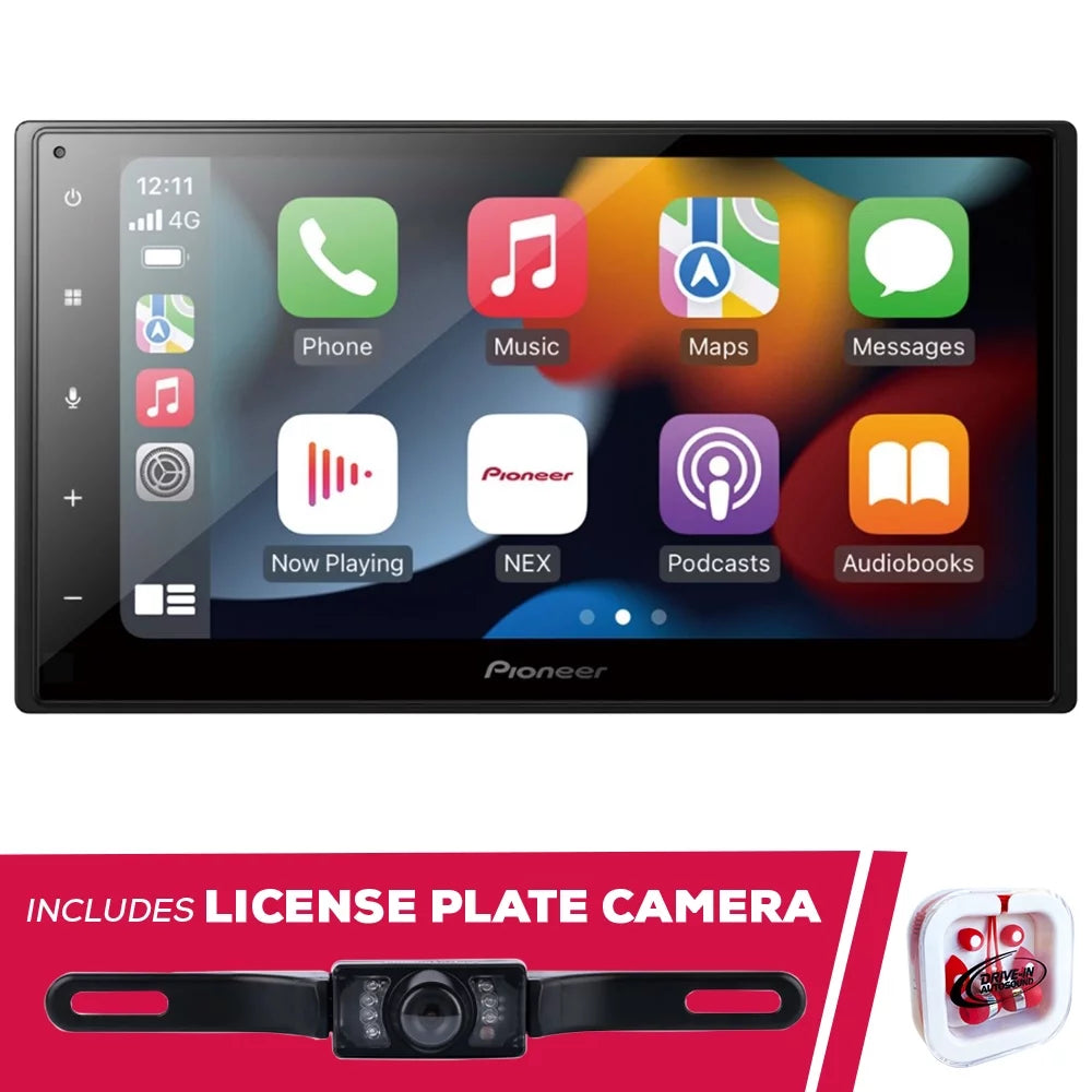 6.8" & Pioneer WiFi Camera & Multimedia New Plate Receiver License DMH-W2770NEX