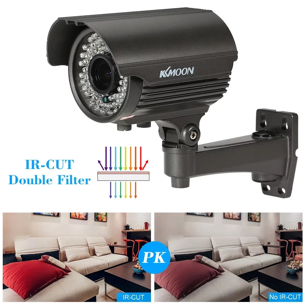 Camera 2.0MP, Analog System Use, - AHD PAL LEDs, 72 Varifocal IR-CUT 1080P IR 1/3” with Indoor Sony Vision, CMOS Manual Night 2.8~12mm Weatherproof, Zoom CCTV Lens