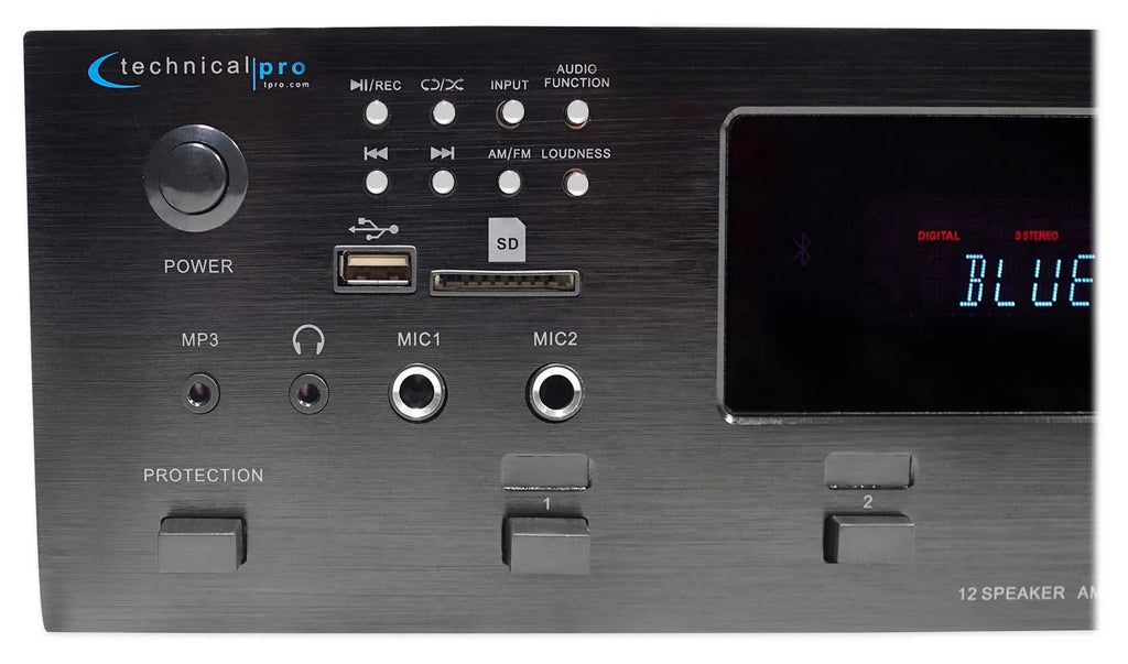 Pro Zone, Speakers+EQ 6000w Receiver+12) Technical 6) 8" Home Bluetooth Theater